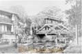 大正8年ごろ　砂取かいわい。水前寺公園からの流れ　※写真集・熊本１００年