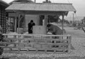 国鉄湯前線湯前駅前にできた手洗い場＝球磨郡湯前町