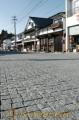 美しい石畳と白壁が整備された馬見原商店街＝山都町