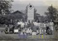 昭和19年5月　「町内対抗防空水かけ大会」で優勝した慶徳校区１０町内の人