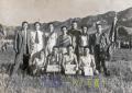 昭和20年代　南阿蘇の町村対抗駅伝大会。優勝した旧色見村チーム＝阿蘇郡高
