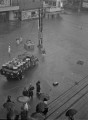 19６・２６熊本大水害　熊日本社３階から見た冠水した通町筋＝熊本市手取本町、26日夕方