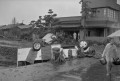 14６・２６熊本大水害　警戒途中に水に流された熊本市警のパトロールカー＝熊本市大江町
