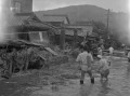06６・２６熊本大水害　水浸しになった小島町役場前付近＝飽託郡小島町