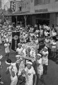 藤崎宮祭の少年団神輿＝熊本市下通
