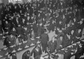 名札交換会＝熊本市の市公会堂