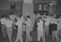 熊本商工会議所員の盆踊り練習＝熊本市下通の大洋デパート