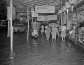 大雨、浸水した下通商店街＝熊本市