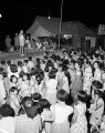 地蔵祭りの子どものど自慢＝熊本市迎町