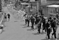 招魂祭　鼓笛隊のパレード＝阿蘇郡南小国町