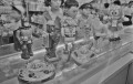 「宇宙もの」玩具の売り場＝熊本市内のデパート