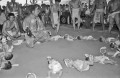 赤ちゃん土俵入り＝天草郡龍ヶ岳町