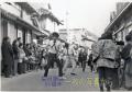 昭和47年3月　富岡稲荷神社の初午祭り。青年団の奉納踊り・スーダラ節＝天
