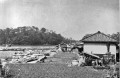 昭和４０年代前半の湯堂。港の改修が終わった直後＝水俣市（水俣