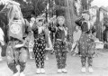熊野座神社秋祭り　中原楽を奉納する子どもたち＝阿蘇郡南小国町
