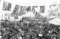 倉岳町「大えびす祭り」　大漁旗の下大勢の人出でにぎわったえび