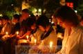 米国同時多発テロ追悼集会　犠牲者を追悼し、平和を祈る参加者
