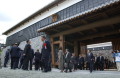 開門した熊本城の南大手櫓門＝２１日午前、熊本市本丸