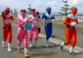 第３３回天草パールラインマラソン大会　“ヒーロー”に仮装して走る参加者