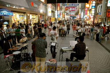 熊本市の中心市街地で開かれている「ストリート・アートプレックス」
