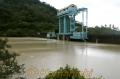 台風１４号　貯水量が計画洪水位に近づいた市房ダム＝球磨郡水上村