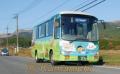 南阿蘇村の路線バス「ゆるっとバス」に登場したオオルリシジミのキャラクター