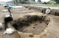 鎌倉時代の方形竪穴建物が確認された発掘現場＝多良木町の小路迫Ｂ遺跡