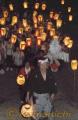 上井手神社の夜燈祭り＝荒尾市