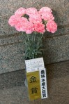 農林水産大臣賞を受賞した友田廣さんのカーネーション＝５日、熊本市