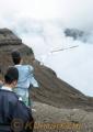 火山の安全を祈る火口鎮祭＝阿蘇市