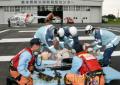 南海トラフ地震の広域医療搬送訓練＝熊本空港