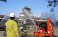 熊本城で消防訓練